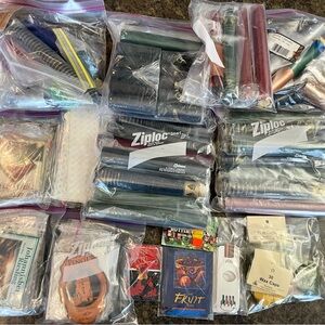 Vintage Assorted Mixed Wine Making Supplies Labels / Wax Caps / Shrink Capsules